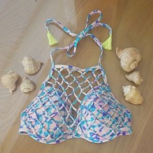 Shade & Shore Molded Cup Bikini Top sz 36D